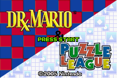 Dr. Mario & Puzzle League Title Screen